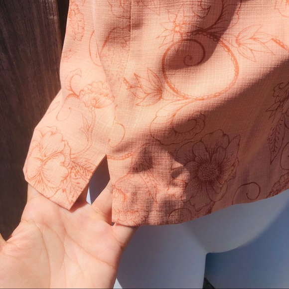 Tommy Bahama Peach Floral Women's Top Size Small - Picture 4 of 8